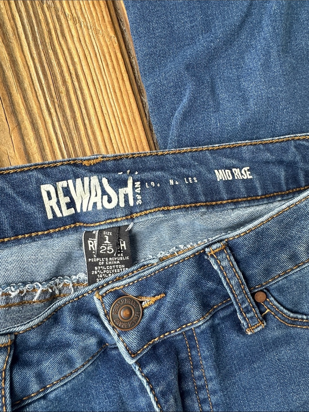 Rewash Blue Skinny Ripped Jeans - Picture 3 of 3